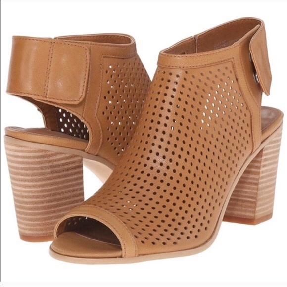 Steve Madden Tan Suzy Open-Toe Booties - Picture 2 of 8